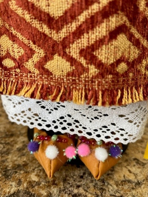 Ukrainian Doll "Ksenya" with Red and Black Hutsul Costume and Embroidery | Gift-Emporium