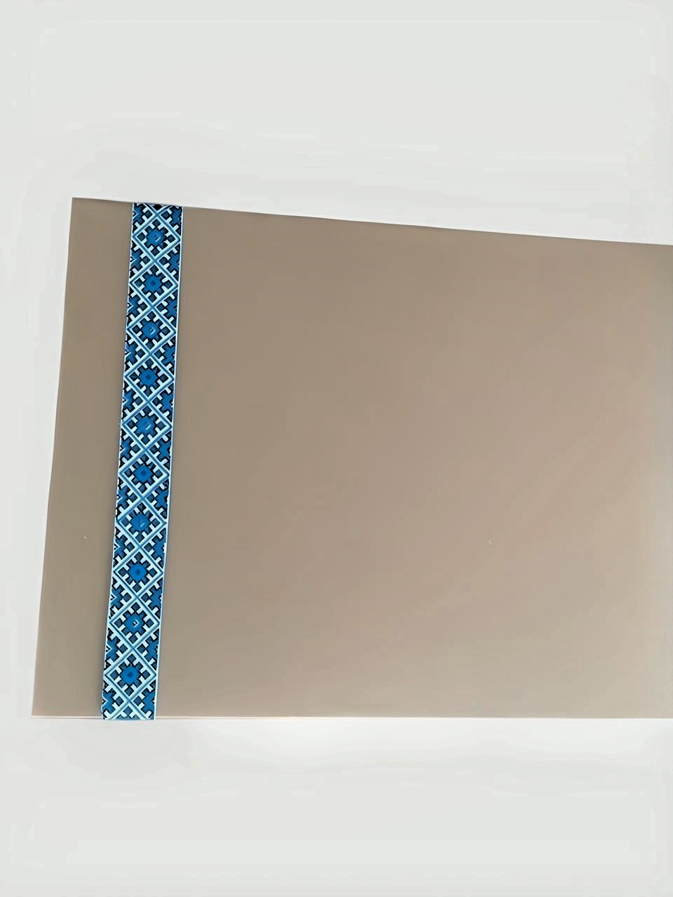 Blue Polyester Napkins with Snowdrops Design Gift Happy Family Dining