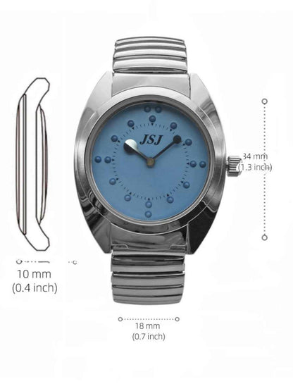 Blind Touch Flip Watch Round