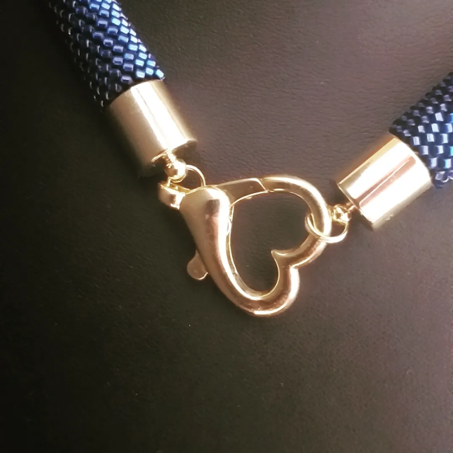 Handcrafted Golden and Blue Necklace for Elegant Women’s Style | Gift-Emporium