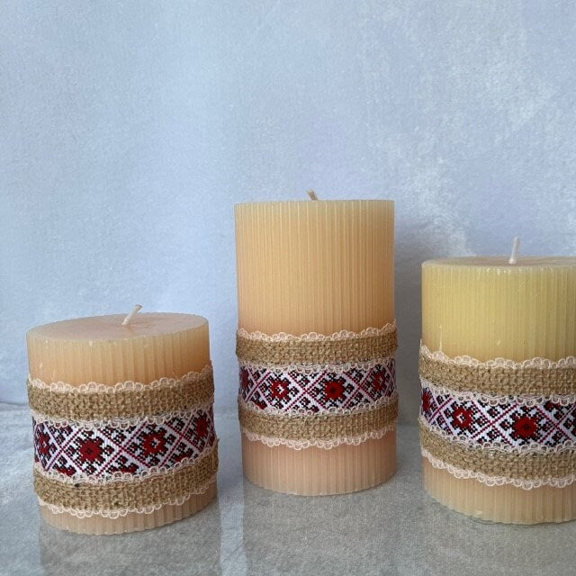 Ukrainian hand-crafted pillar candles – a perfect gift for any occasion | Gift-Emporium