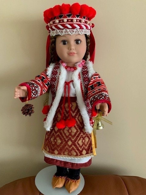 Ukrainian Doll "Ksenya" in Hand-embroidered Hutsul Costume | Gift-Emporium