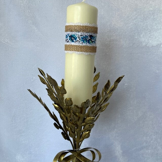 Handcrafted Ukrainian candle, ideal housewarming gift | Gift-Emporium