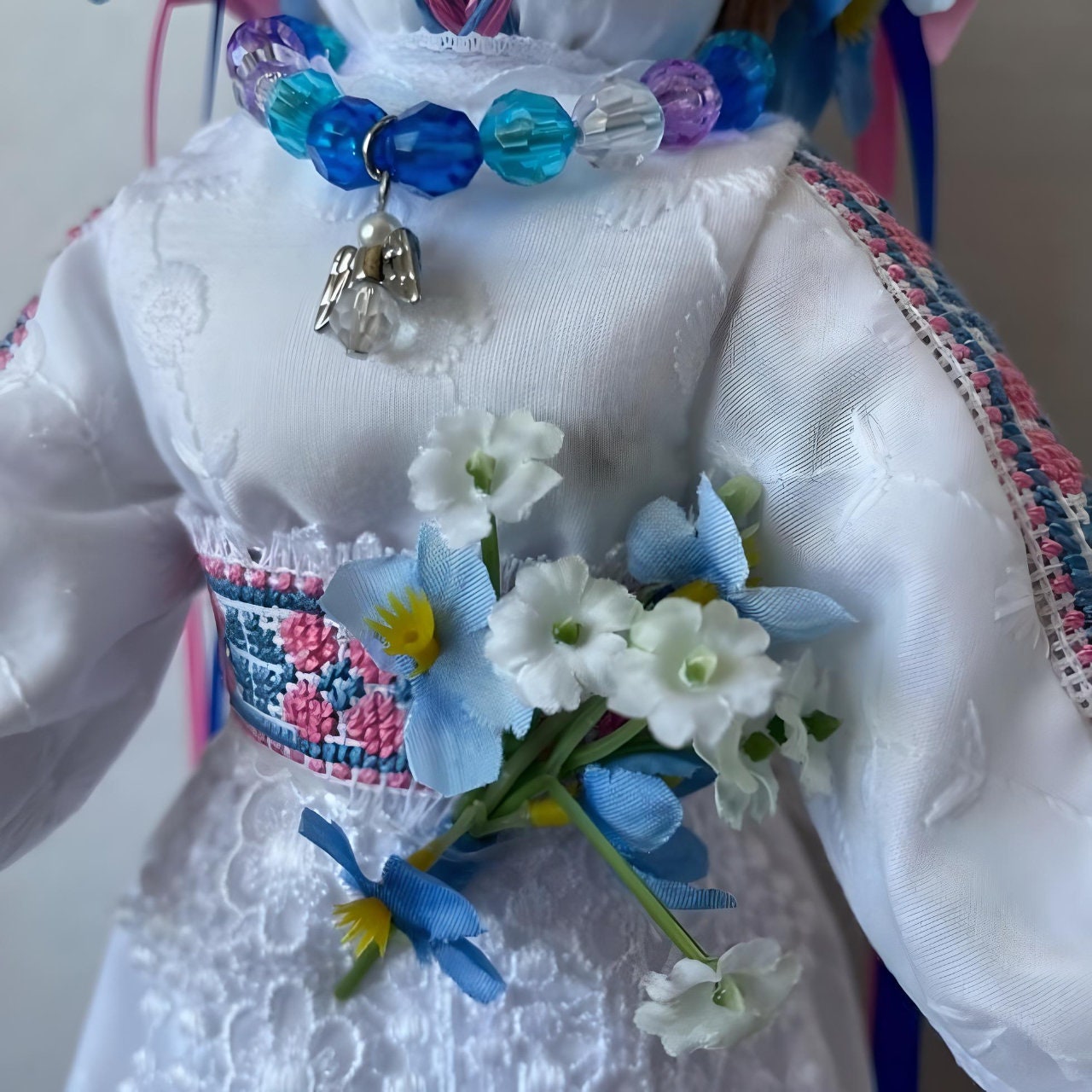 Decorative Ukrainian "Forget-Me-Not" doll for home decor | Gift-Emporium