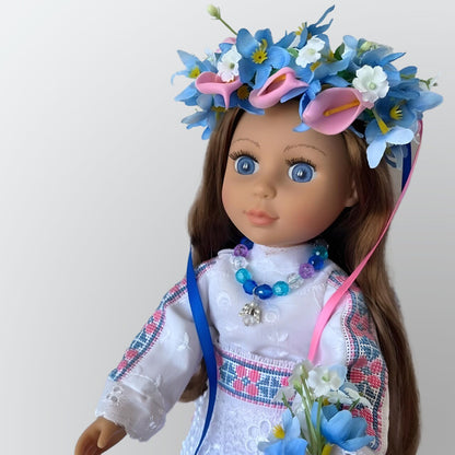 Luxury Ukrainian Doll with Embroidered Floral Dress | Gift-Emporium