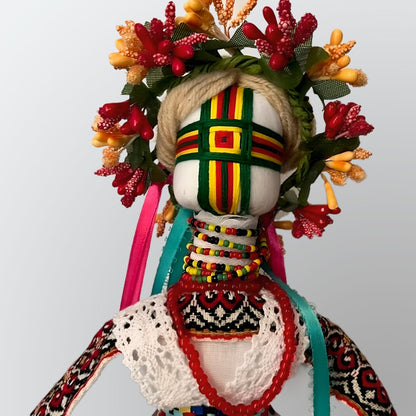 Bright and vibrant Motanka doll, protective Ukrainian amulet | Gift-Emporium