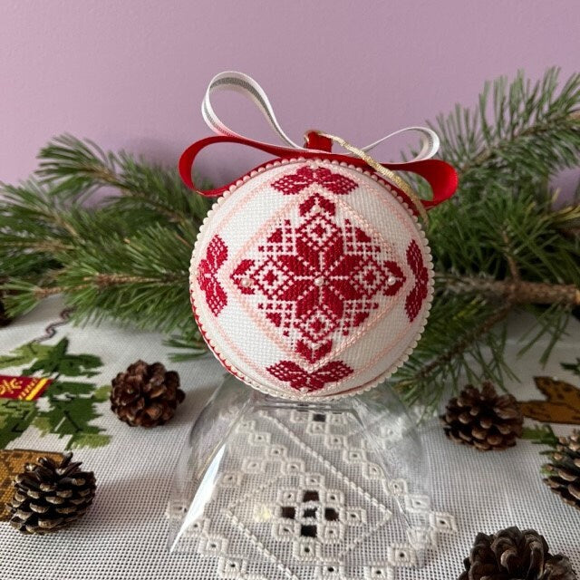 Unique Christmas ornament gift with intricate embroidery design | Gift-Emporium