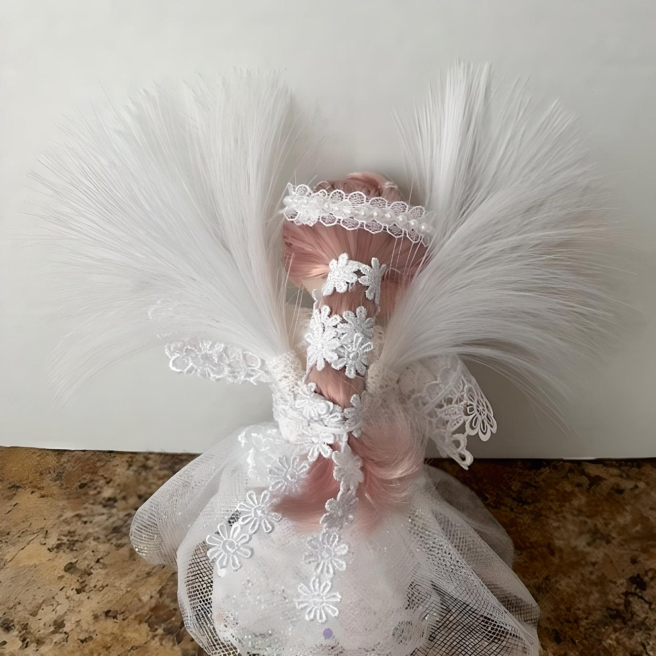 Cute angel doll with white wings and removable dress | Gift-Emporium