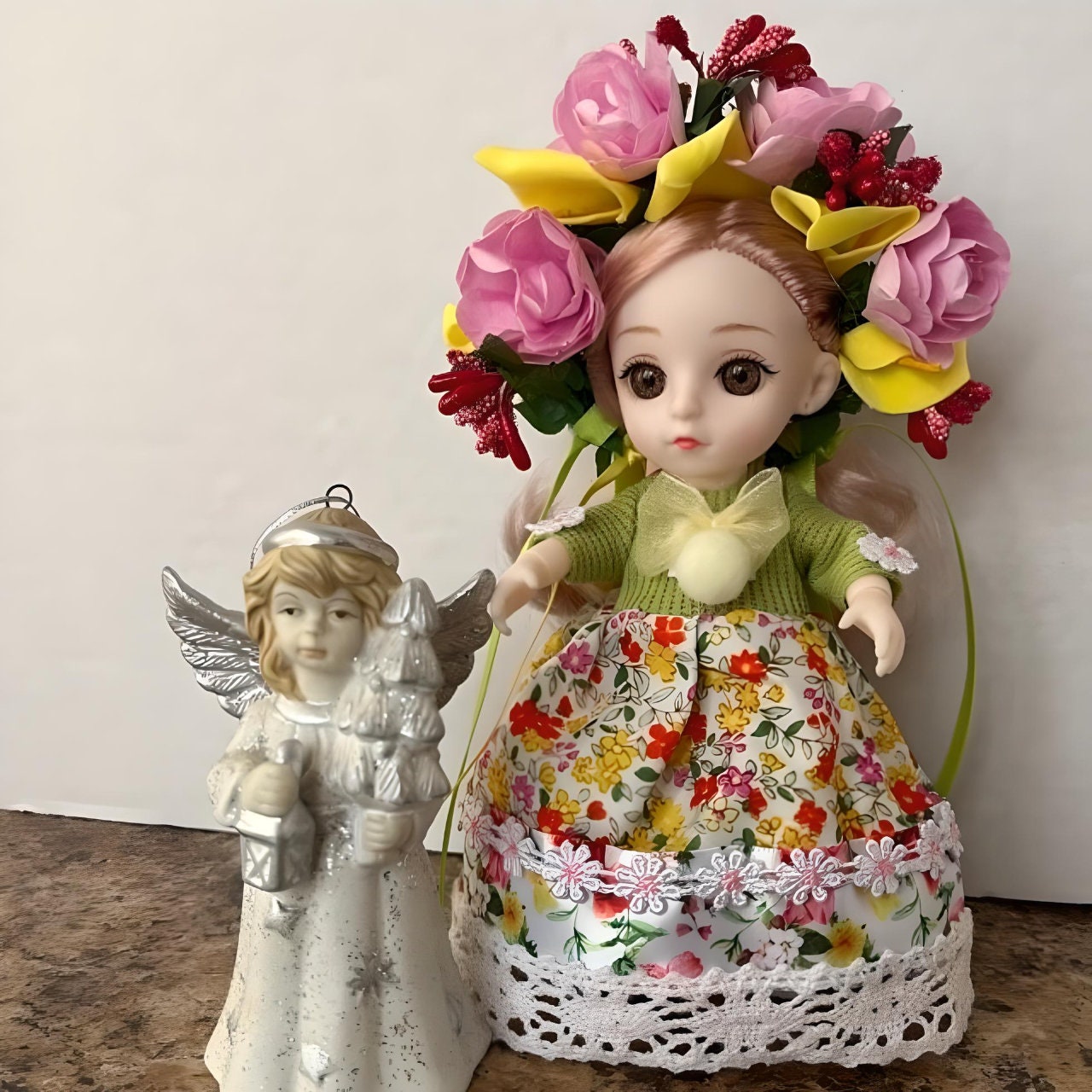 Handmade gift doll for daughter with Ukrainian style outfit | Gift-Emporium