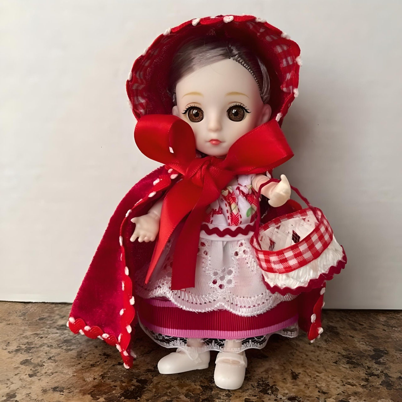 Red Riding Hood Doll – Cute Handmade Gift for Daughters | Gift-Emporium
