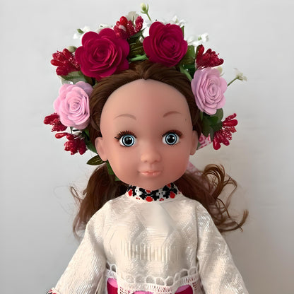 Delicate Ukrainian Handmade Doll "Ana" with Traditional Clothing and Accessories | Gift-Emporium
