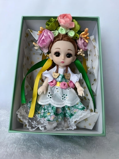 Ukrainian doll with flower crown, perfect for gifting | Gift-Emporium