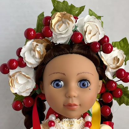 Handmade Ukrainian "Lesya" Doll with intricate embroidery | Gift-Emporium
