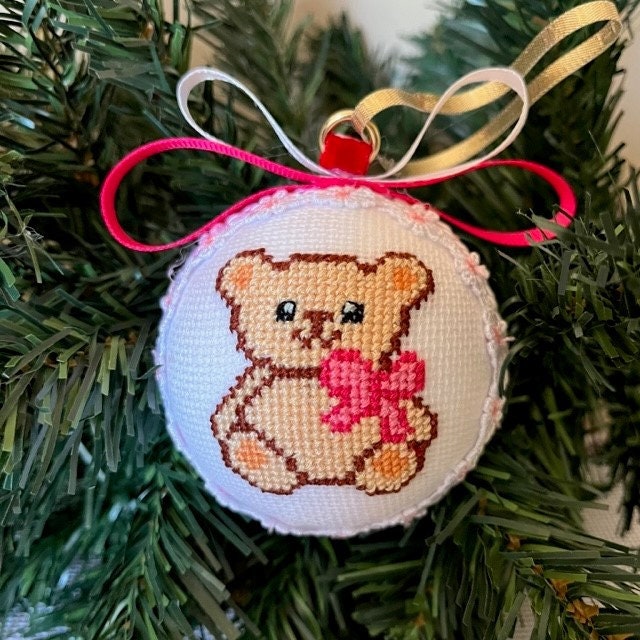 Personalized Teddy Bear Ornament - Perfect Christmas Gift for Girls | Gift-Emporium
