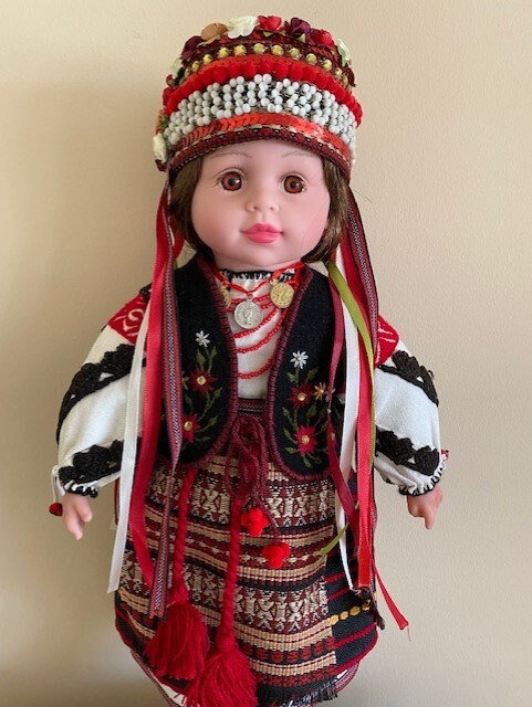 Traditional Ukrainian handmade doll Stephania with embroidered clothing | Gift-Emporium