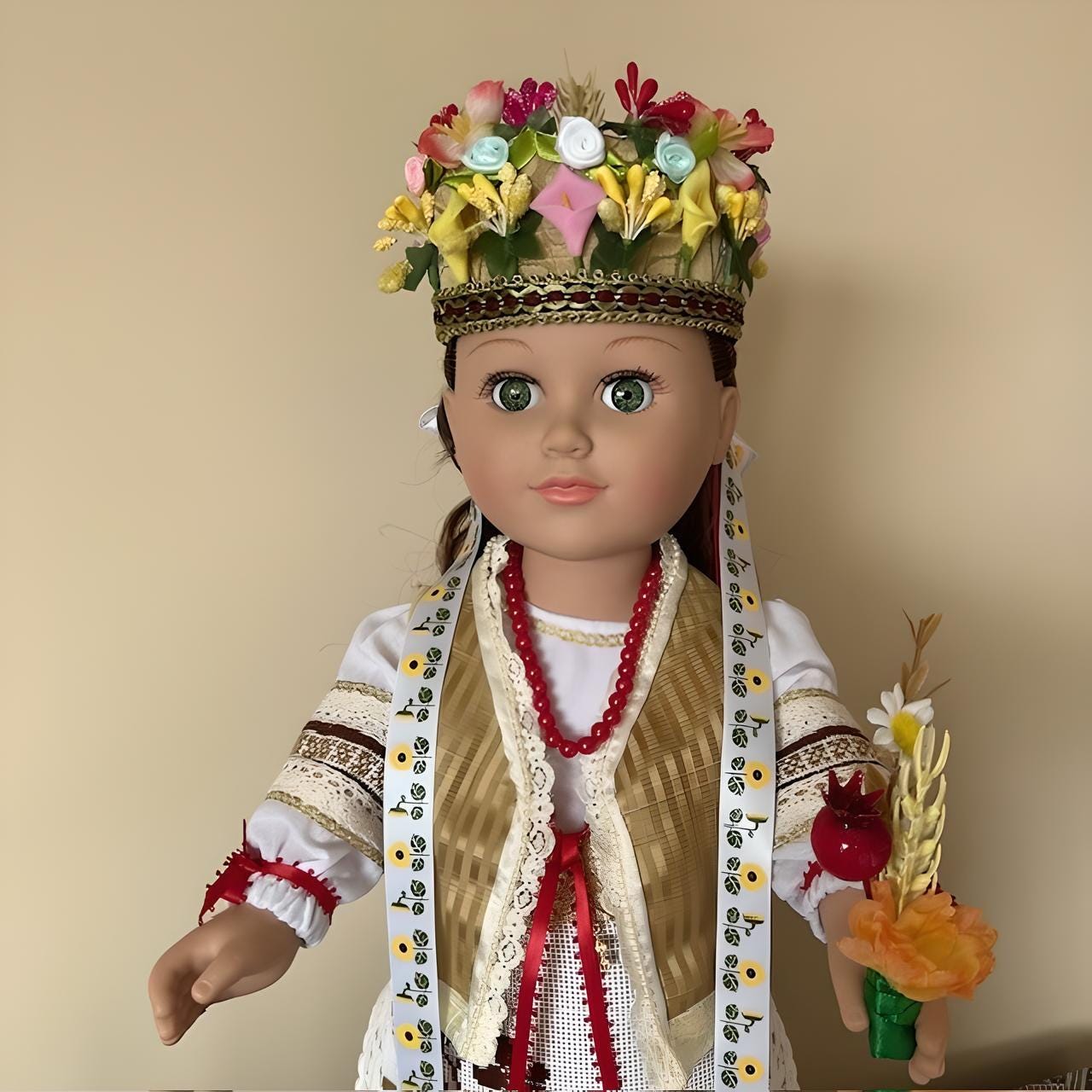 Autumn Doll 'Zlata' with Hand-Embroidered Outfit | Gift-Emporium