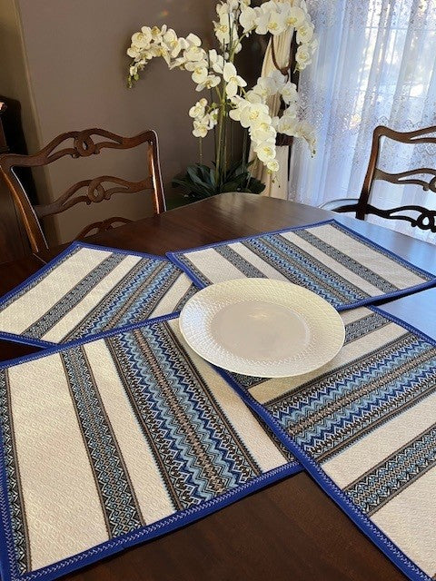 Ukrainian Quilted Placemats in Wave Pattern | Gift-Emporium